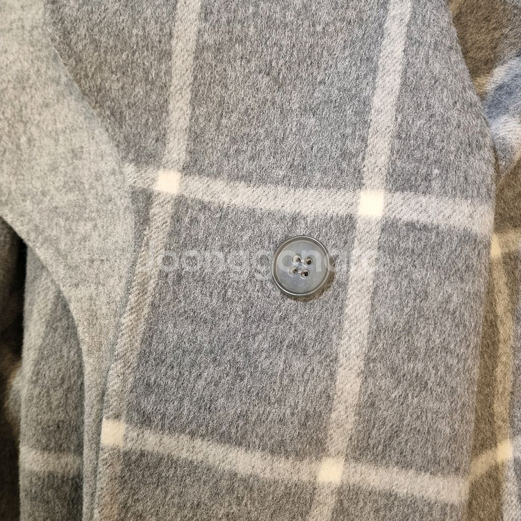 Theory 띠어리 숄 칼라 체크 코트 S--5