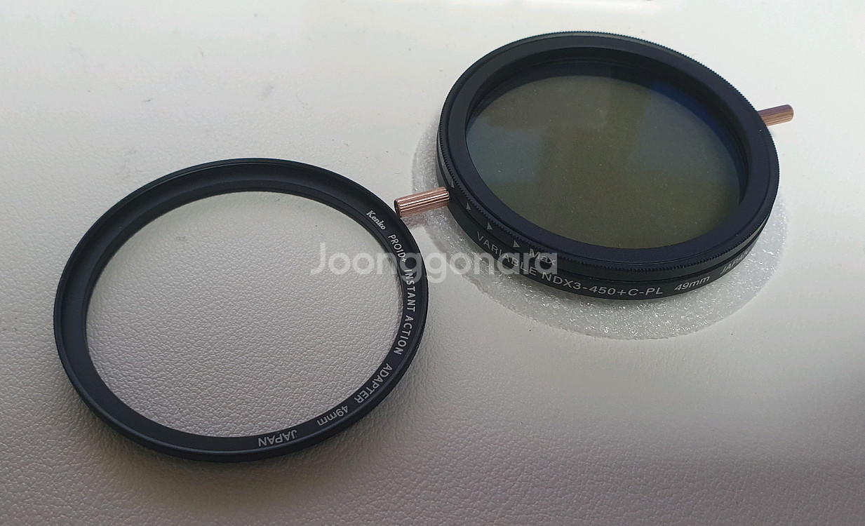 켄코 49mm 자석 가변ND필터 + 자석 어댑터링--0