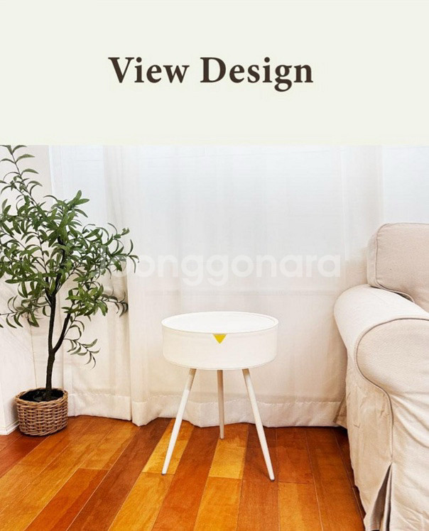 마벨인홈 원형 사이드 테이블 (콘솔)--2