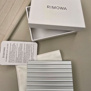 리모와 알루미늄 카드홀더 실버 새제품