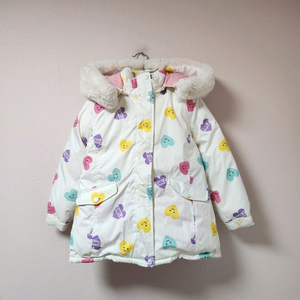 140사이즈 리틀밥도그 하트무늬 스키복 자켓