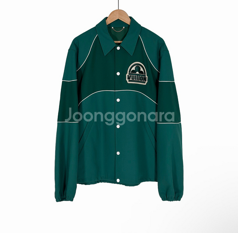 [52] 루이비통 비통 플라워 바시티 코치 자켓 그린--0