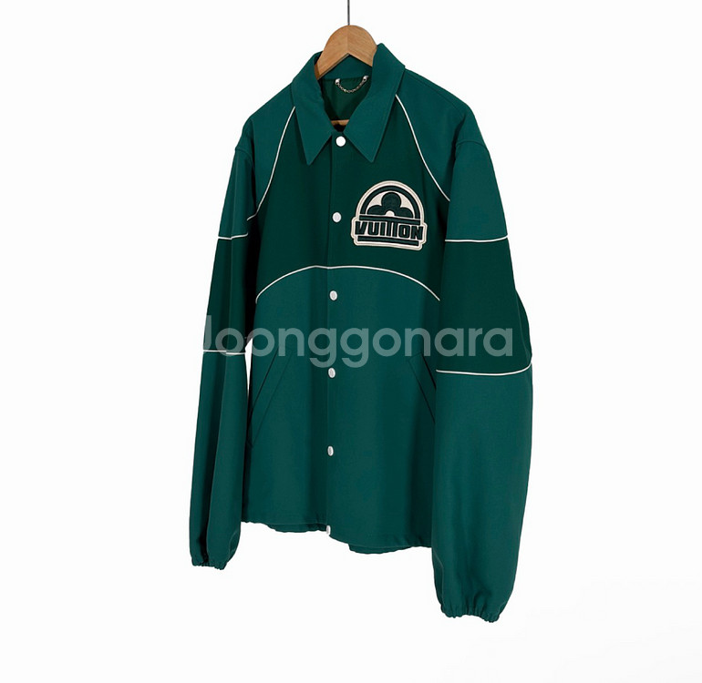 [52] 루이비통 비통 플라워 바시티 코치 자켓 그린--1