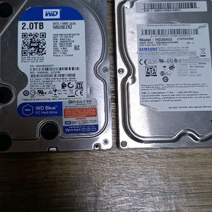 데스크탑용 2테라 하드디스크 2개일괄