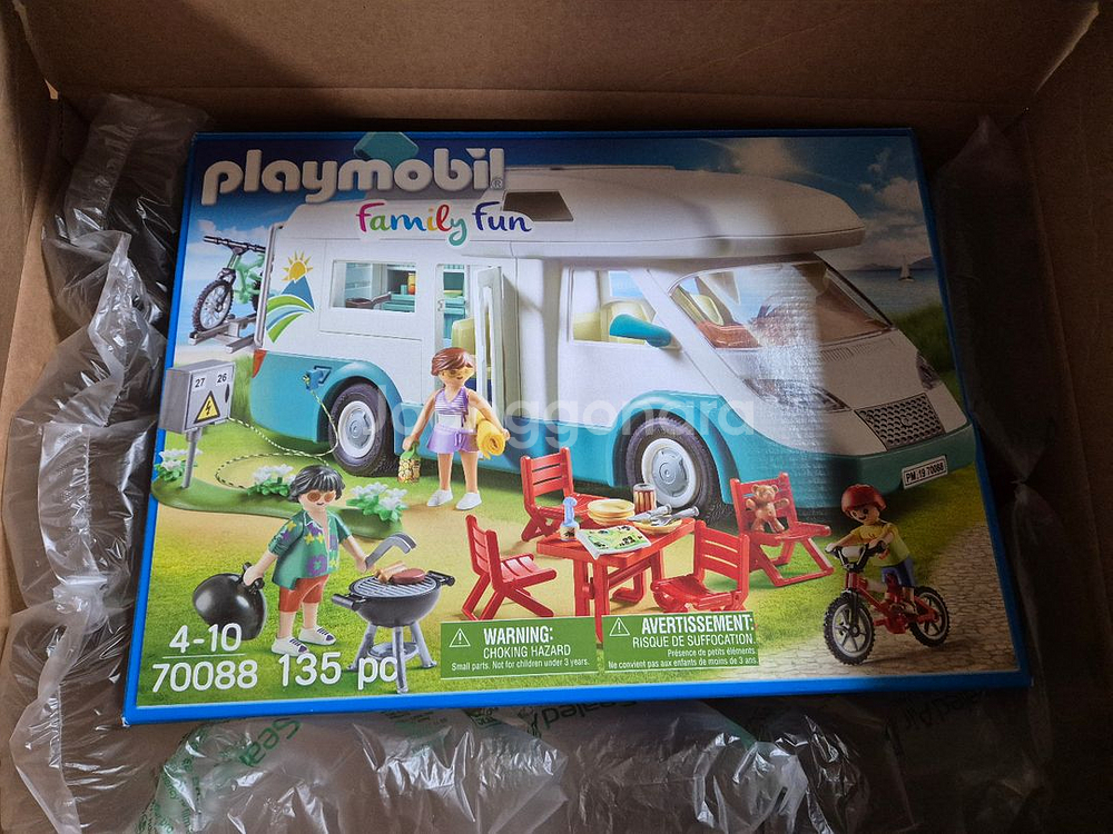 플레이모빌 70088 캠핑카 + 9228 나무전등장식--0