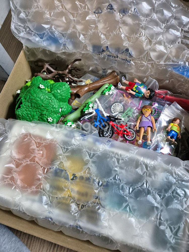 플레이모빌 70088 캠핑카 + 9228 나무전등장식--2