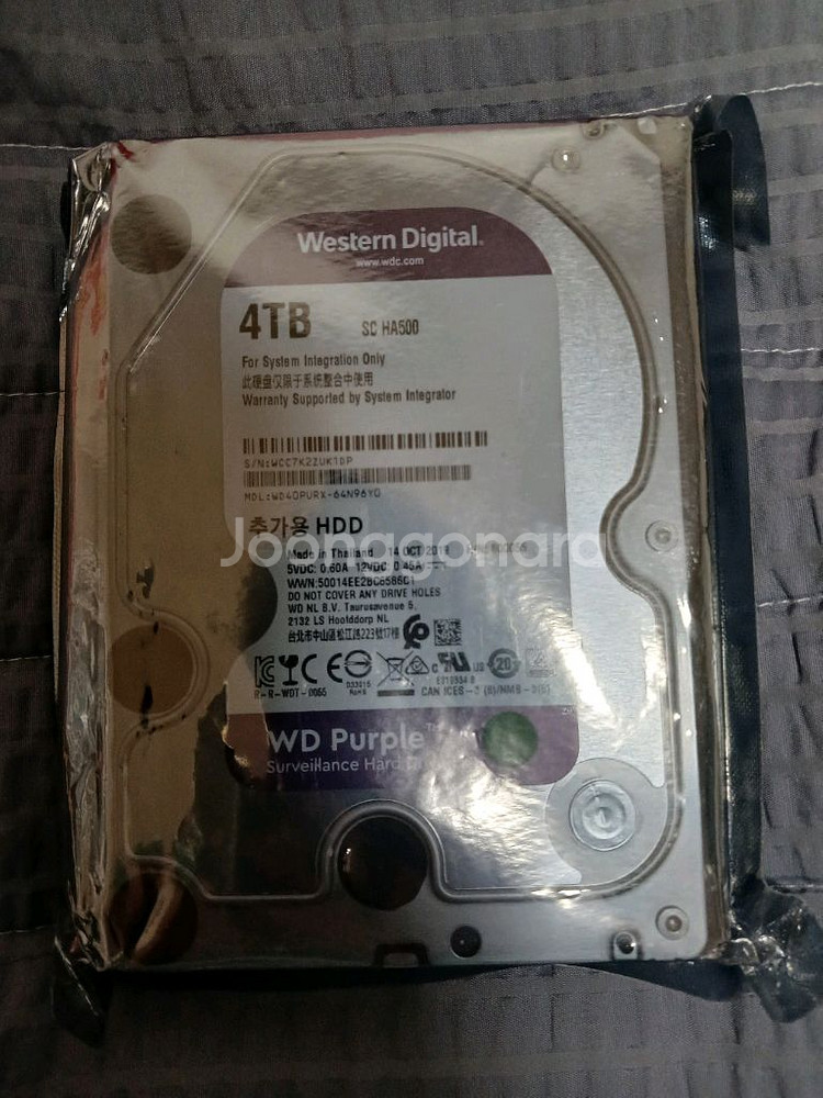 WD웨스턴디지털 하드디스크 4테라 새상품--0