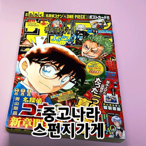 선데이 코난 원피스 콜라보 잡지 부록 아무로 루피 조로