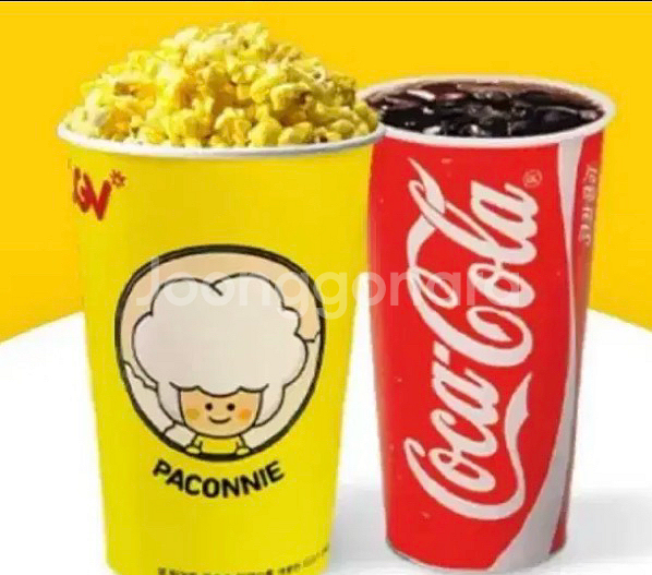 cgv 팝콘m3개 /팝콘음료 m 1세트--0