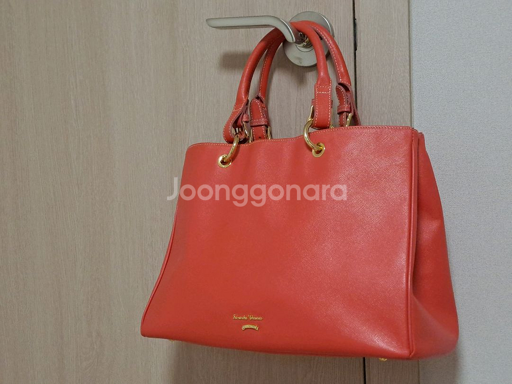 사만다타바사 콜드웰 코랄핑크 숄더백 토트백--6