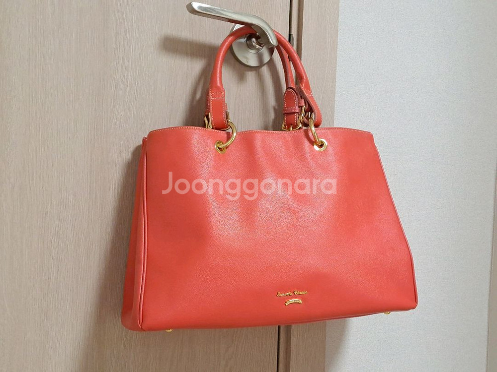 사만다타바사 콜드웰 코랄핑크 숄더백 토트백--8