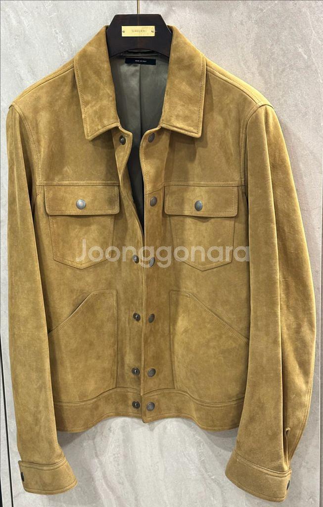 새상품 톰포드 스웨이드 자켓 TFL754 52사이즈--2