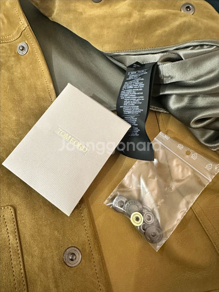 새상품 톰포드 스웨이드 자켓 TFL754 52사이즈--7