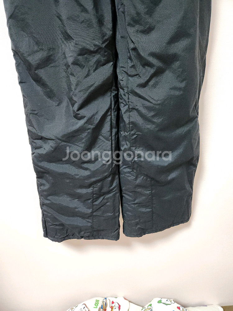 150사이즈 뱅크키즈 검정 검정멜빵 스키복 하의 바지--3