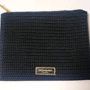 입생로랑 블랙 플랫 파우치