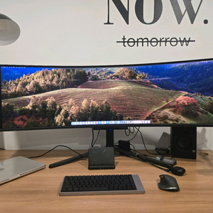 한성 울트라 와이드 49인치 모니터(주사율 240hz)