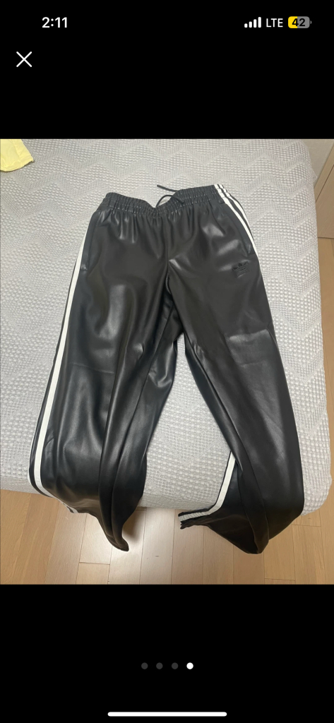 아디다스 파이어버드 레더 팬츠 s 이미지