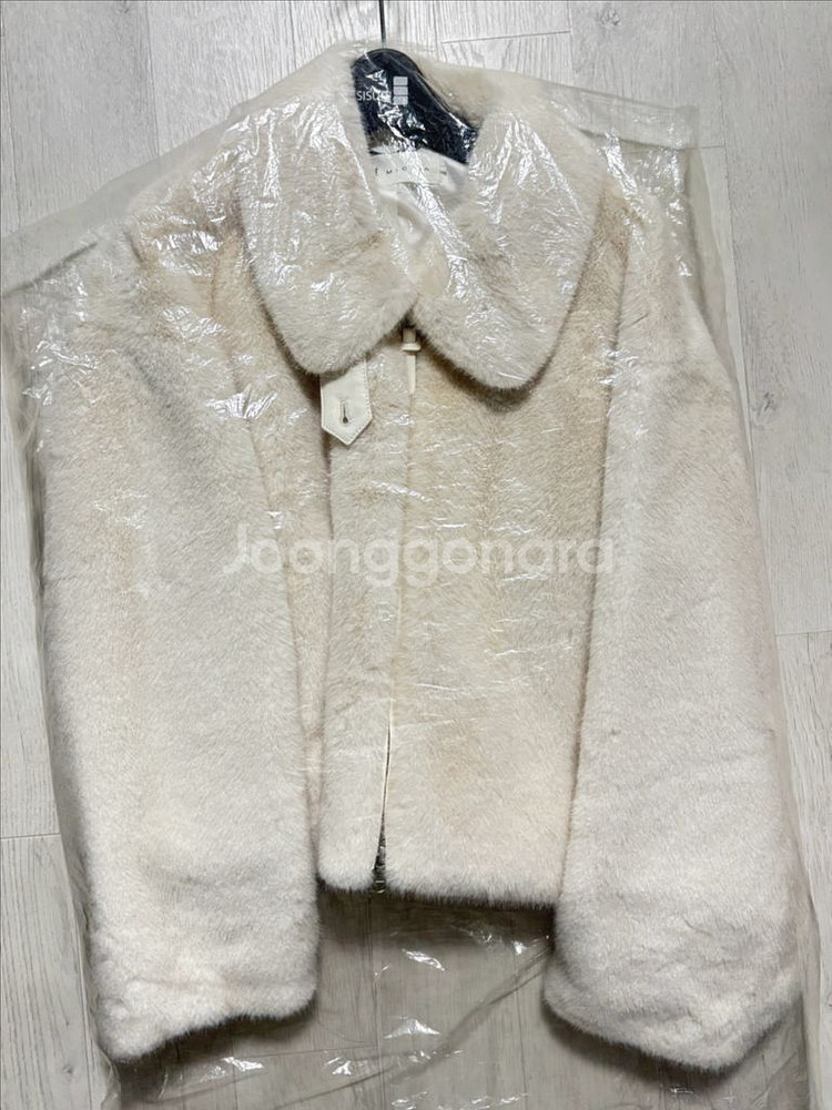 잇미샤 에코 퍼 집업 자켓 아이보리--2