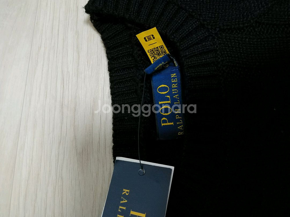 (L)폴로 케이블 꽈배기 니트 맨투맨--1