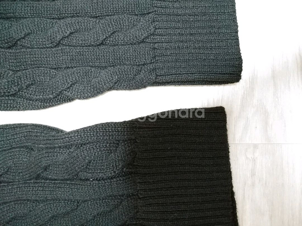 (L)폴로 케이블 꽈배기 니트 맨투맨--5