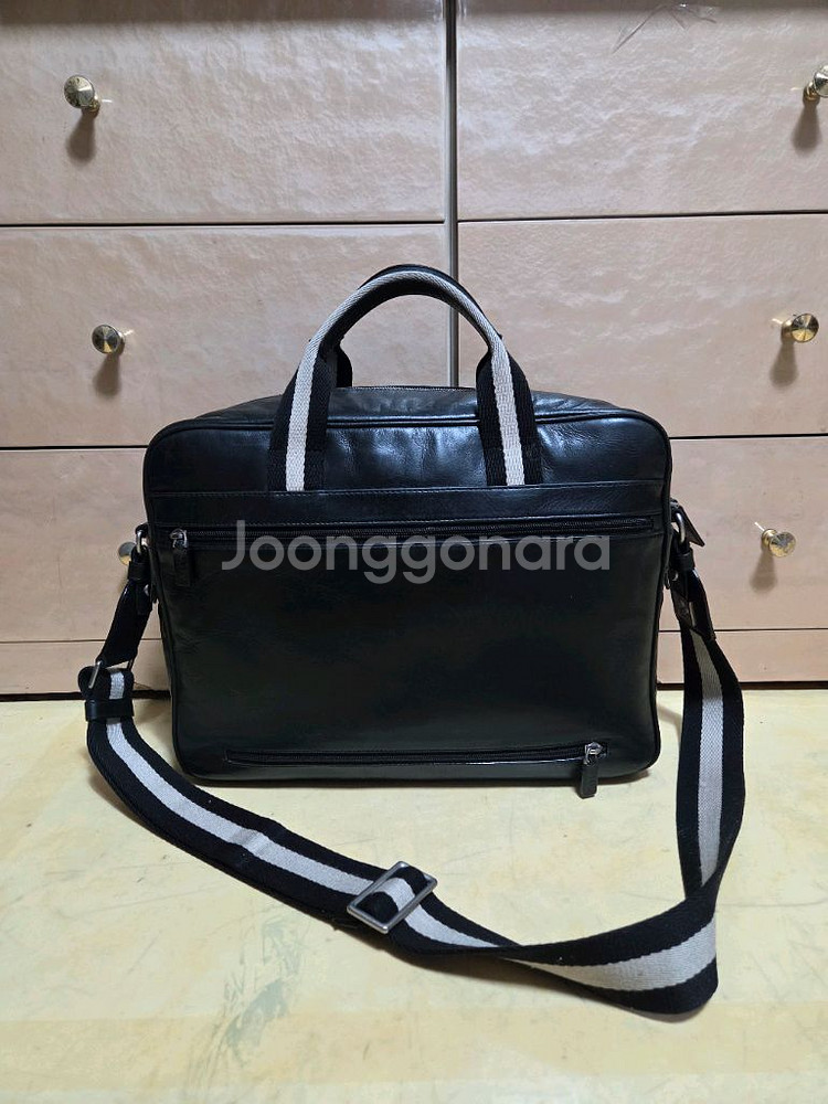 발리 정품 삼선 브리프케이스 레더--4