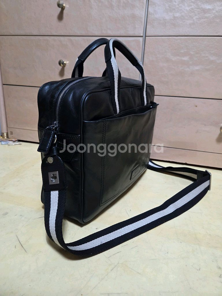 발리 정품 삼선 브리프케이스 레더--3