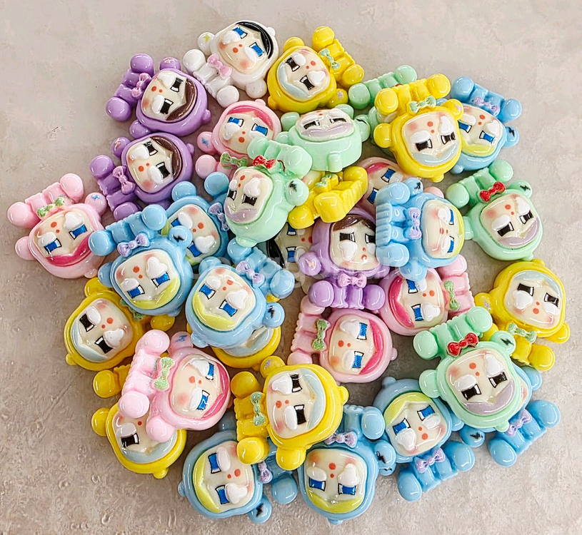 파츠 앉은 크라잉베이비 6종 33개 일괄--0