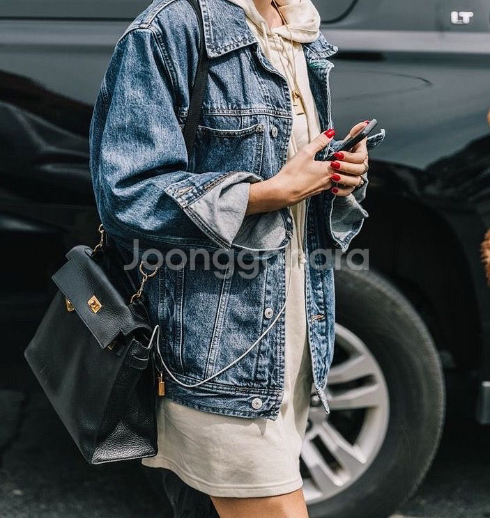 ZARA 자라 데님 자켓--0