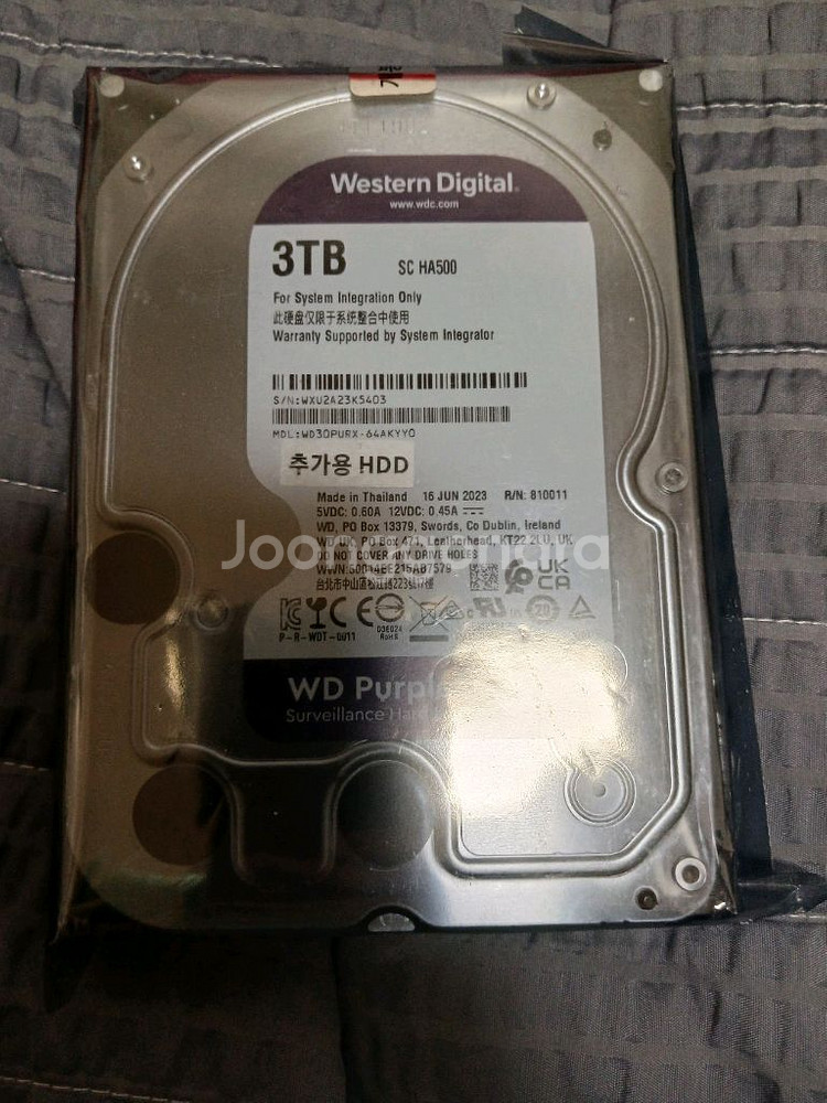 WD웨스턴디지털 하드디스크 3테라 새상품 수량2개--0