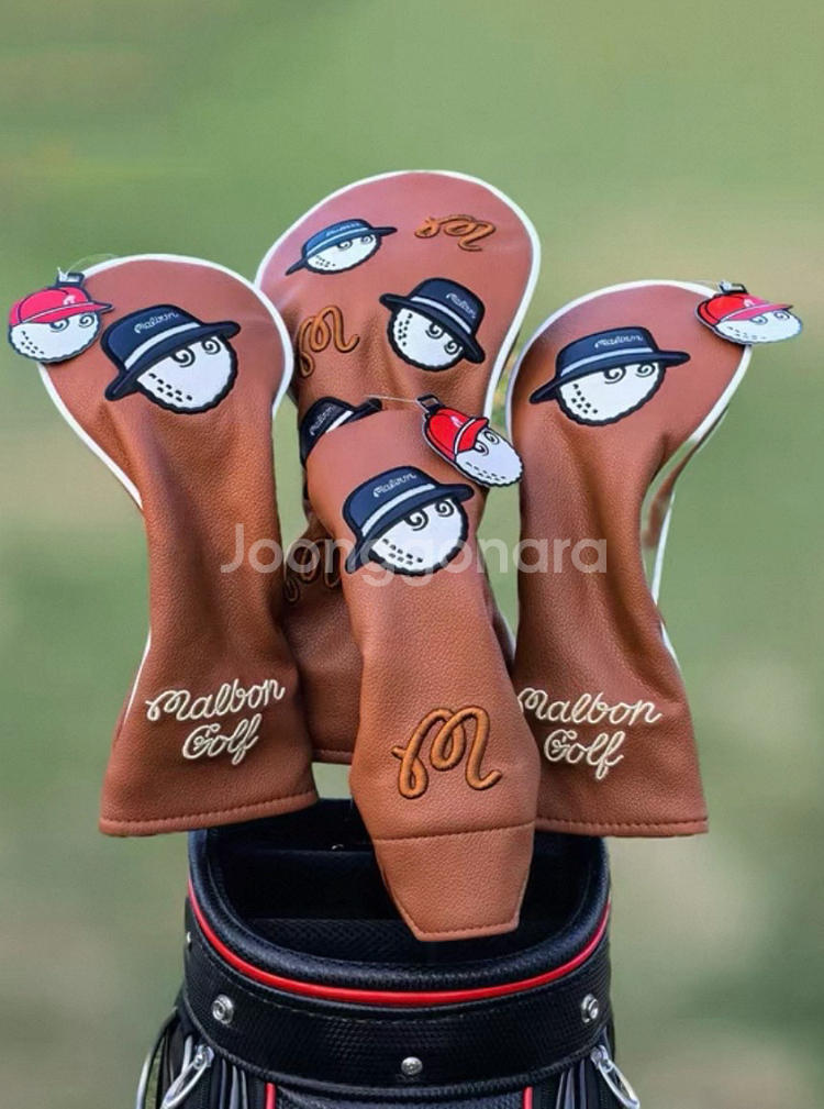 [새상품] 말본 골프 드라이버/우드/유틸/퍼터 헤드커버 세트--0