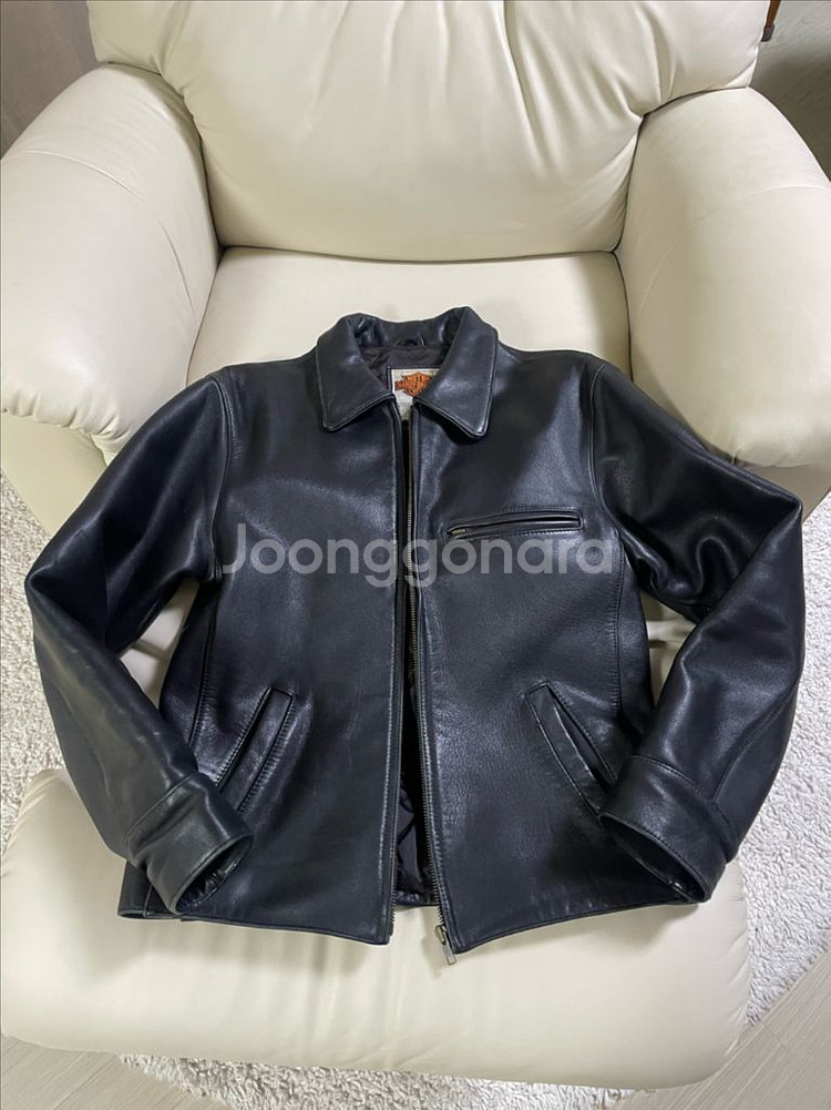 할리데이비슨 카우하이드 싱글 라이더 레더자켓--0