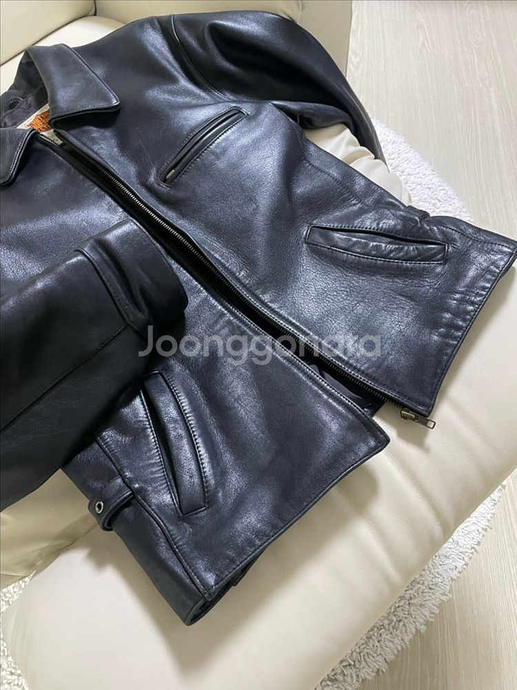 할리데이비슨 카우하이드 싱글 라이더 레더자켓--1