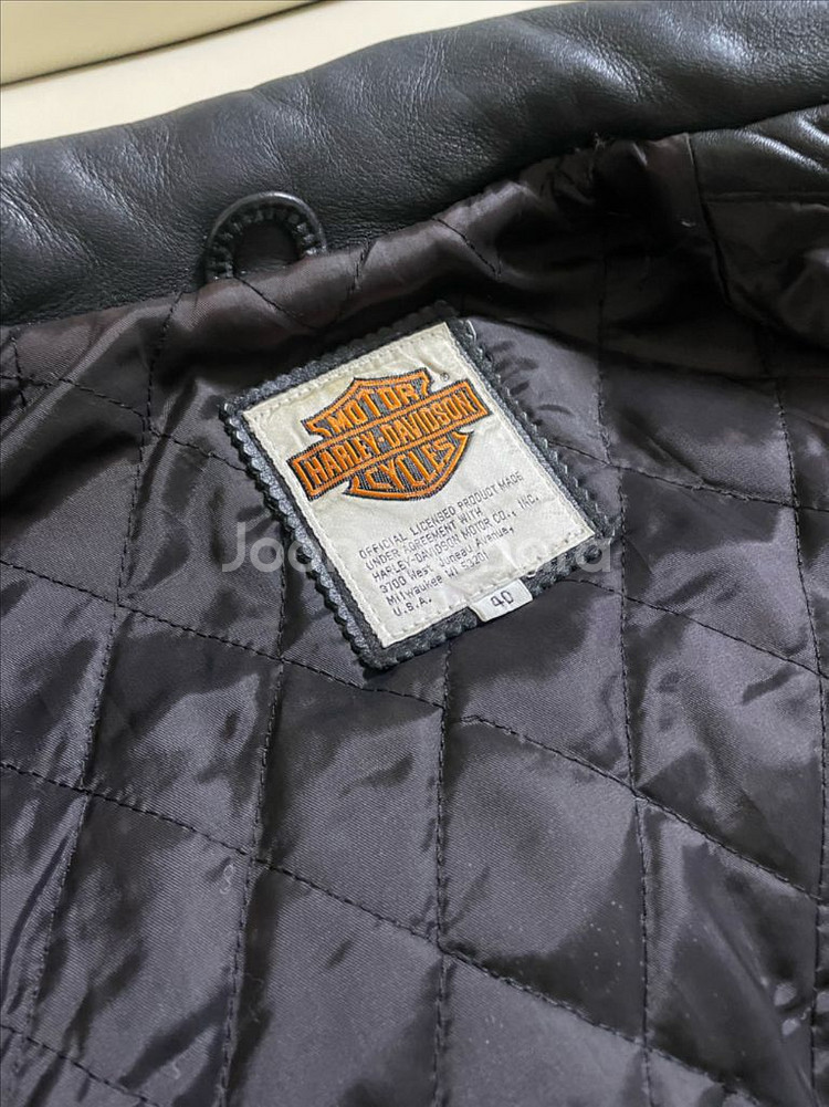 할리데이비슨 카우하이드 싱글 라이더 레더자켓--4