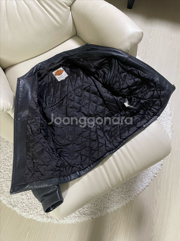 할리데이비슨 카우하이드 싱글 라이더 레더자켓--3