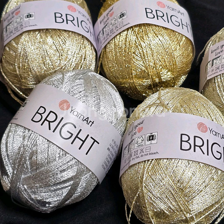 yarnart bright 얀아트 반짝이 뜨개실--7