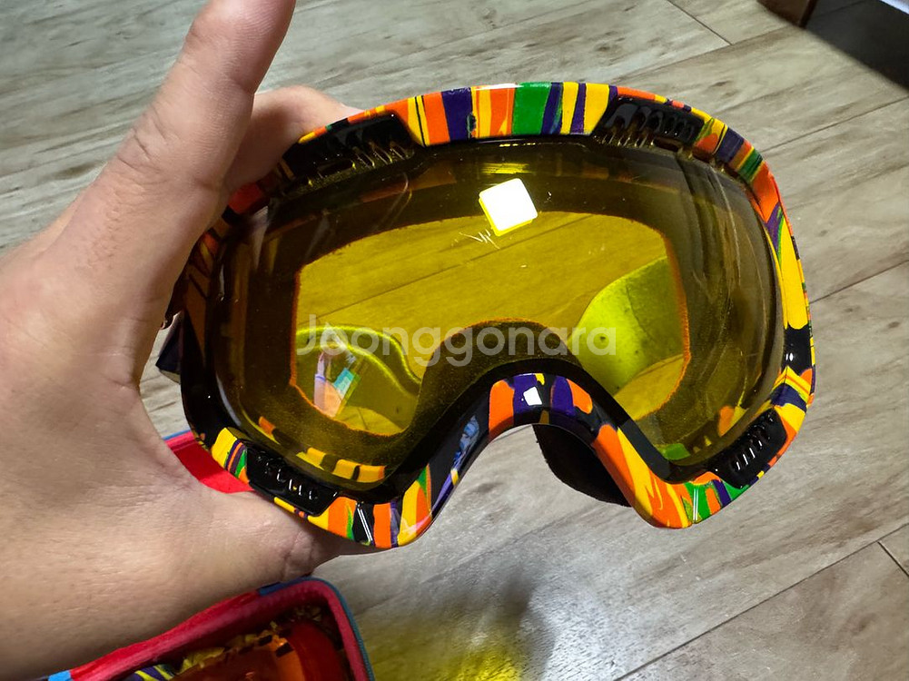 스노우보드 헬멧 과고글--6