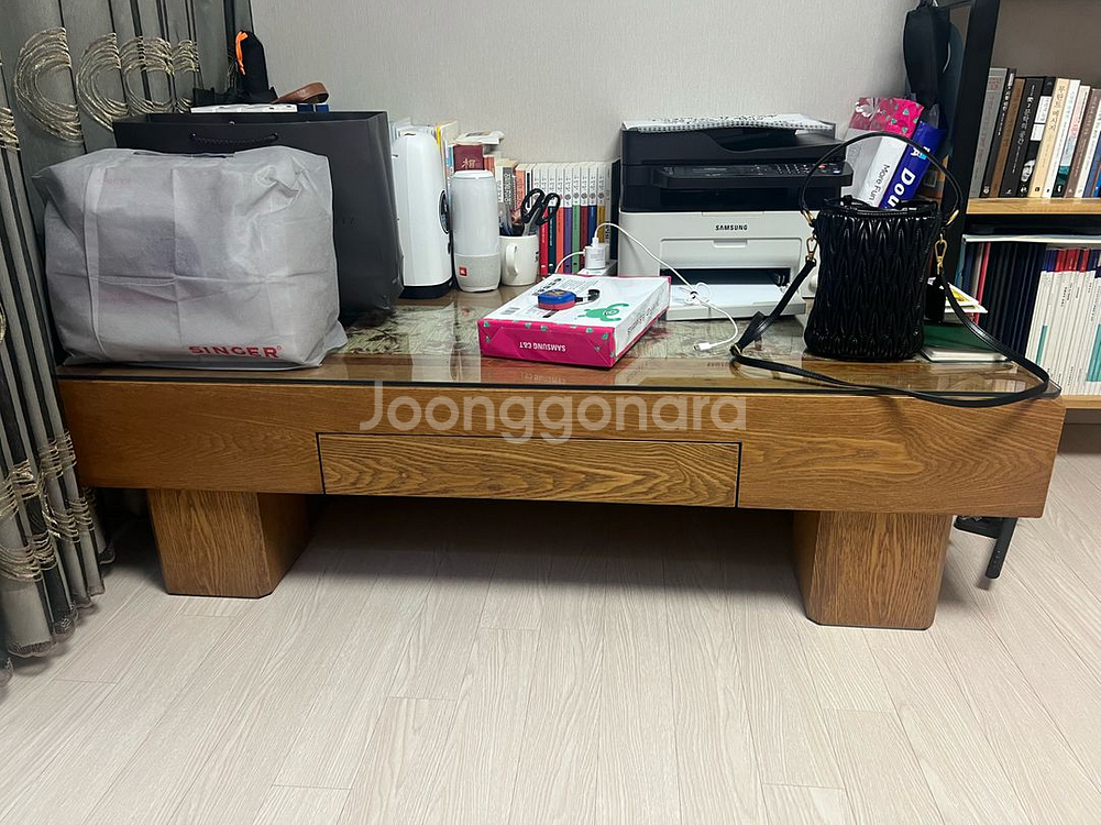 통원목 거실 탁자 테이블--0