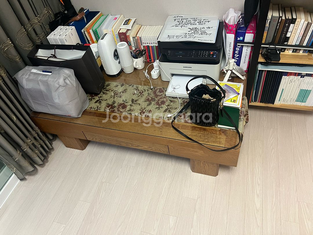 통원목 거실 탁자 테이블--1