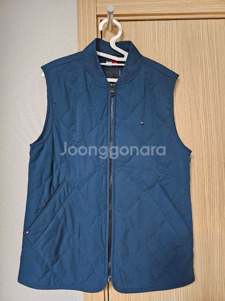 타미 힐피거 퀼팅 패딩 조끼--0