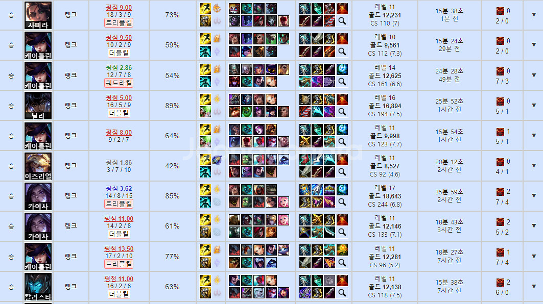 리그오브레전드 롤 LOL 맡김 강의 듀오--9