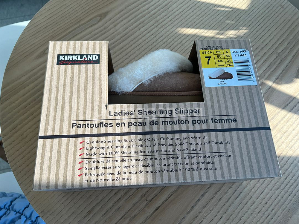 커클랜드 여성용 양털 슬리퍼 어그 슬리퍼--0