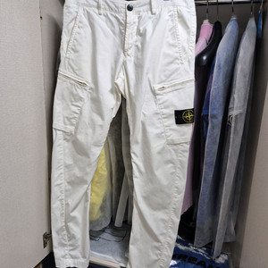 한글택 32 스톤아일랜드 카고바지팬츠 화이트