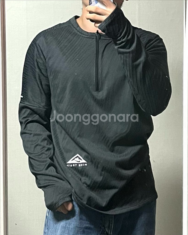 나이키 트레일 러닝 하프 집업티--0