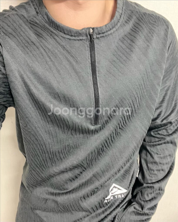 나이키 트레일 러닝 하프 집업티--2