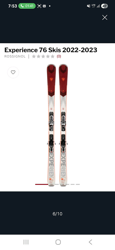 로시뇰 스키168 + 노르딕스포츠 부츠270 세트--6