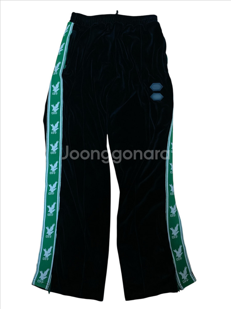 오프화이트 벨벳 트랙 팬츠 바지--0