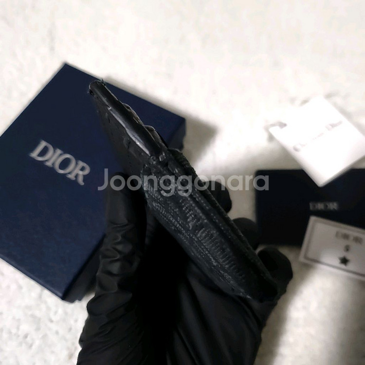 디올 오블리크 카드홀더 카드지갑 블랙--4