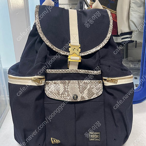 요시다 포터 X 뉴에라 파이톤 캔버스 럭색 백팩 네이비