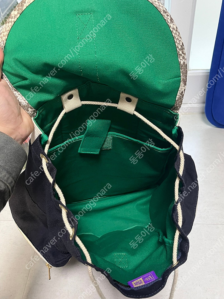 요시다 포터 X 뉴에라 탱커 파이톤 캔버스 럭색 백팩 네이비--9