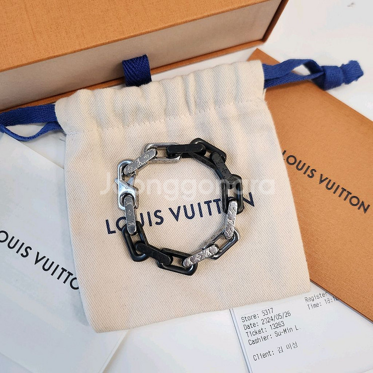 [영수증/풀구성]루이비통 버질아블로 체인 팔찌 M--1